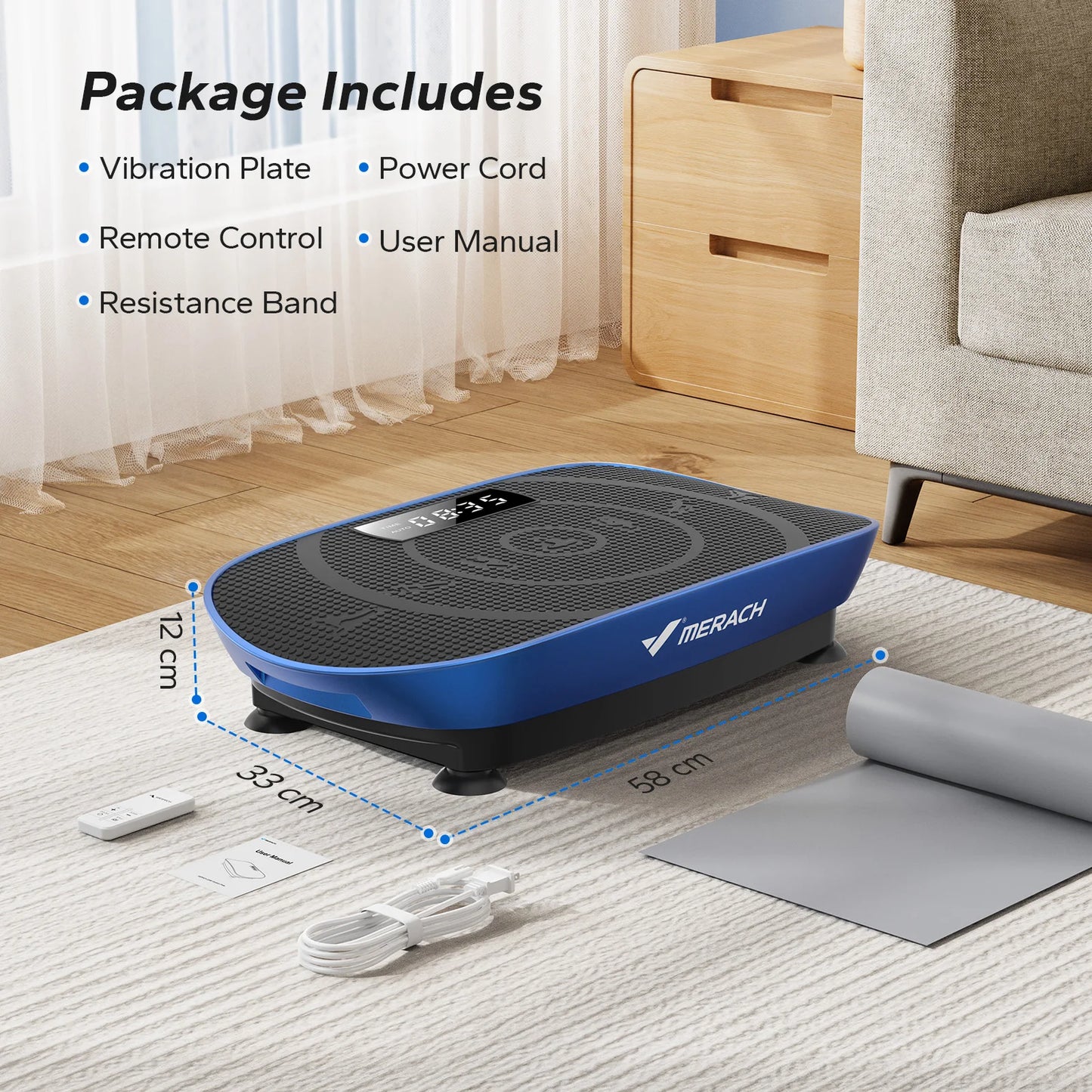 Merach Whole Body Vibration Plate Exercise Machine