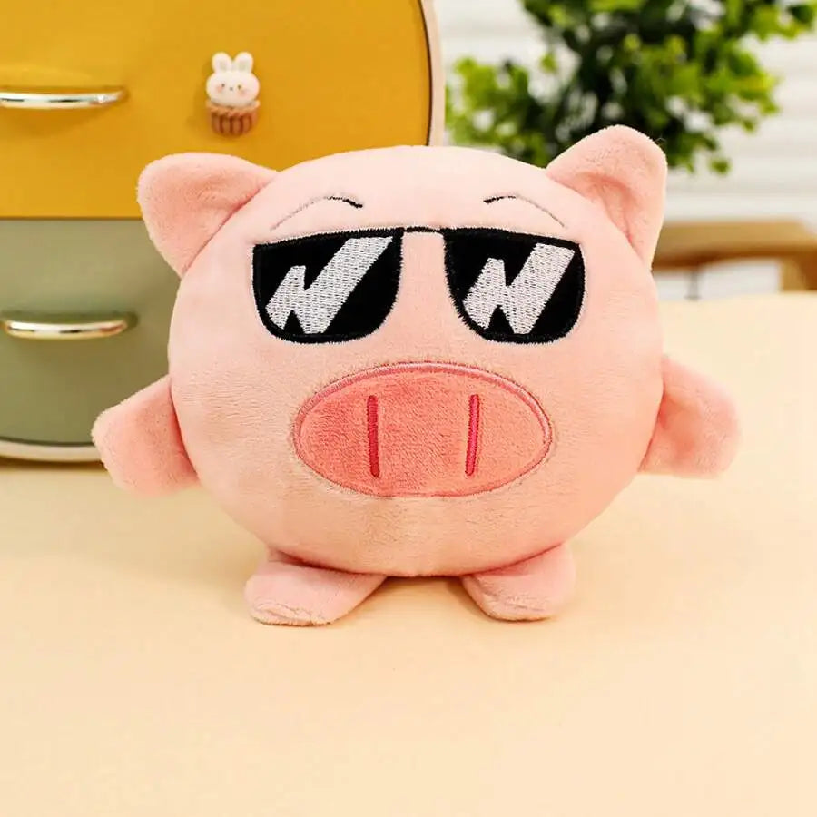 Plush Shark Squeaky Dog Toy Bouncy Ball Bite Resistant Interactive Chew Toy