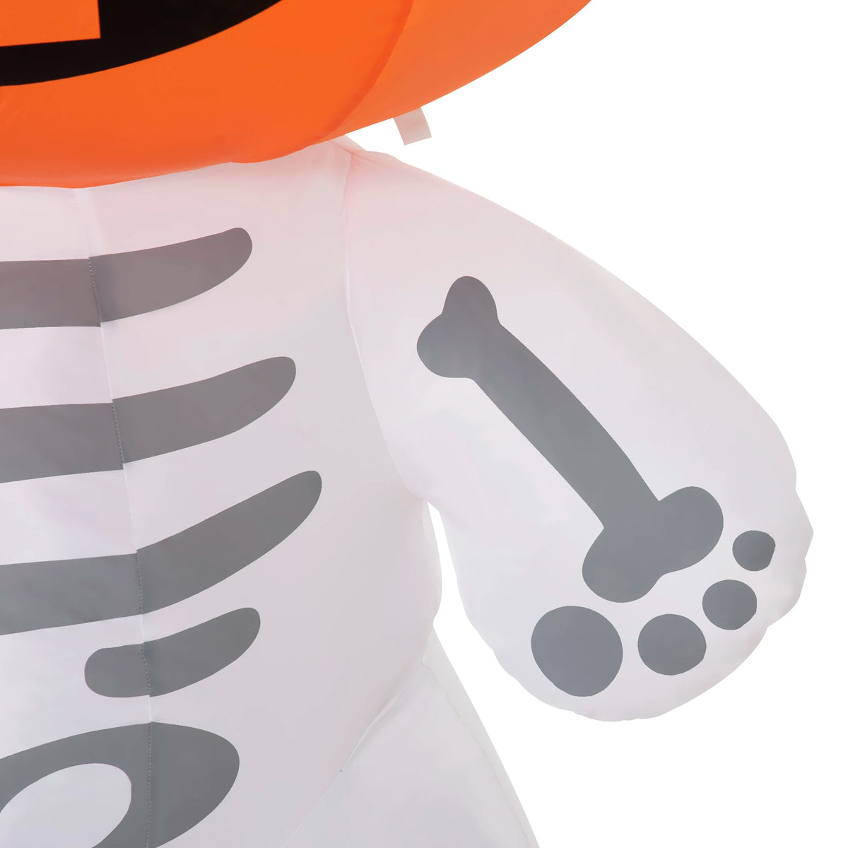 6-Foot Inflatable Halloween Pumpkin Figure with Smiling Expression, with Led Lights for Outdoor Display