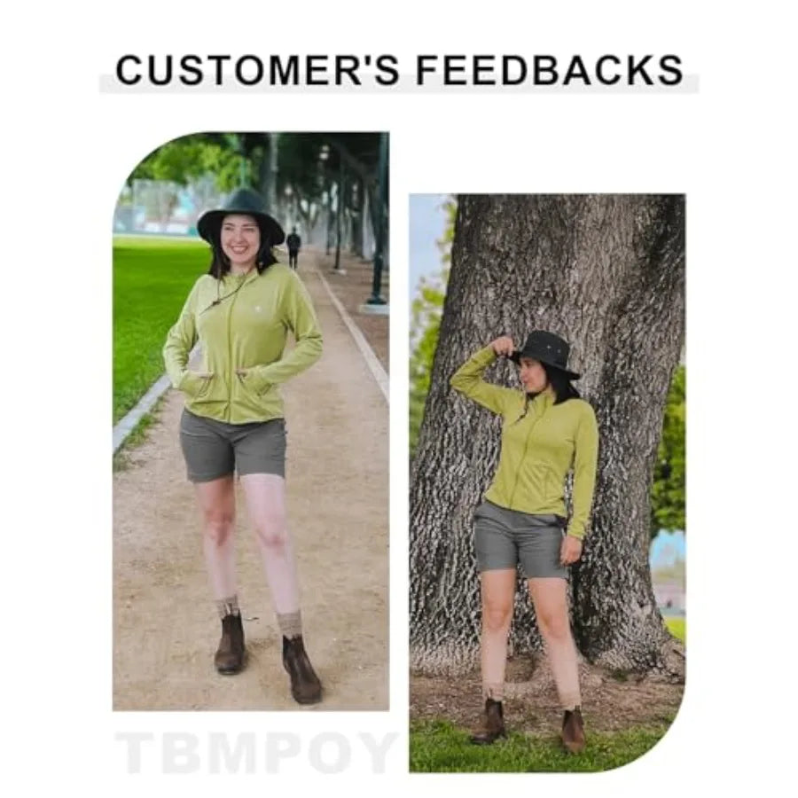 TBMPOY Women's 6" Hiking Cargo Shorts Quick Dry with Pockets Work Golf Short Lightweight Outdoor Active Summer for Women