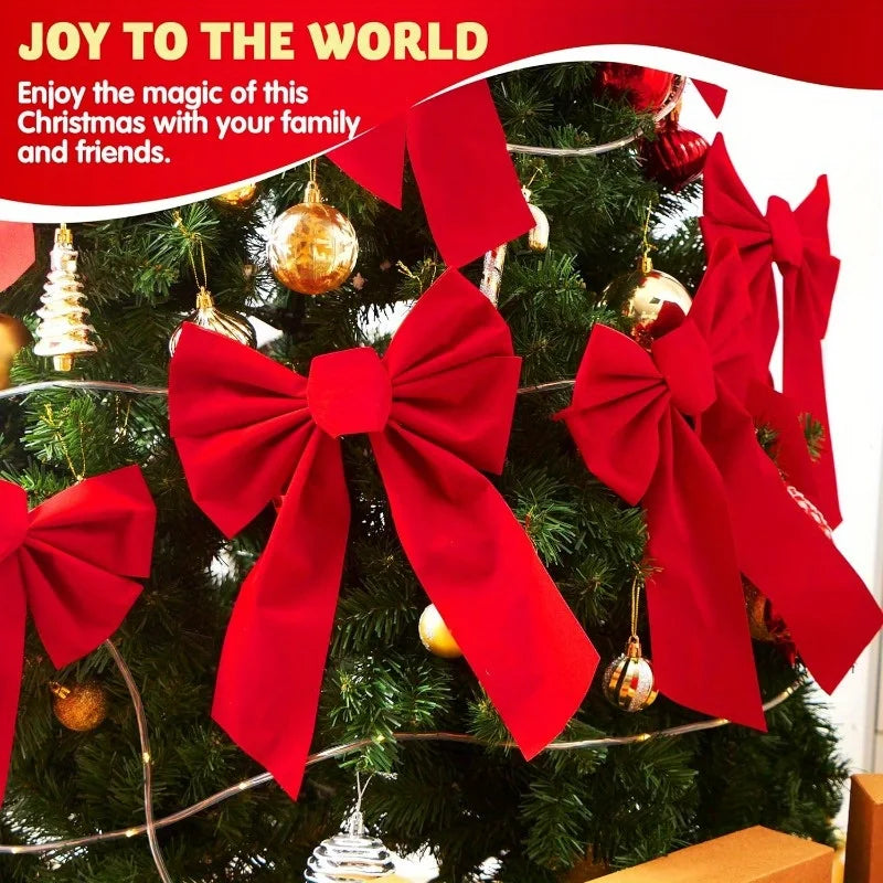 Joyfy Premium Christmas Decorative Bows For Holiday Home Decor