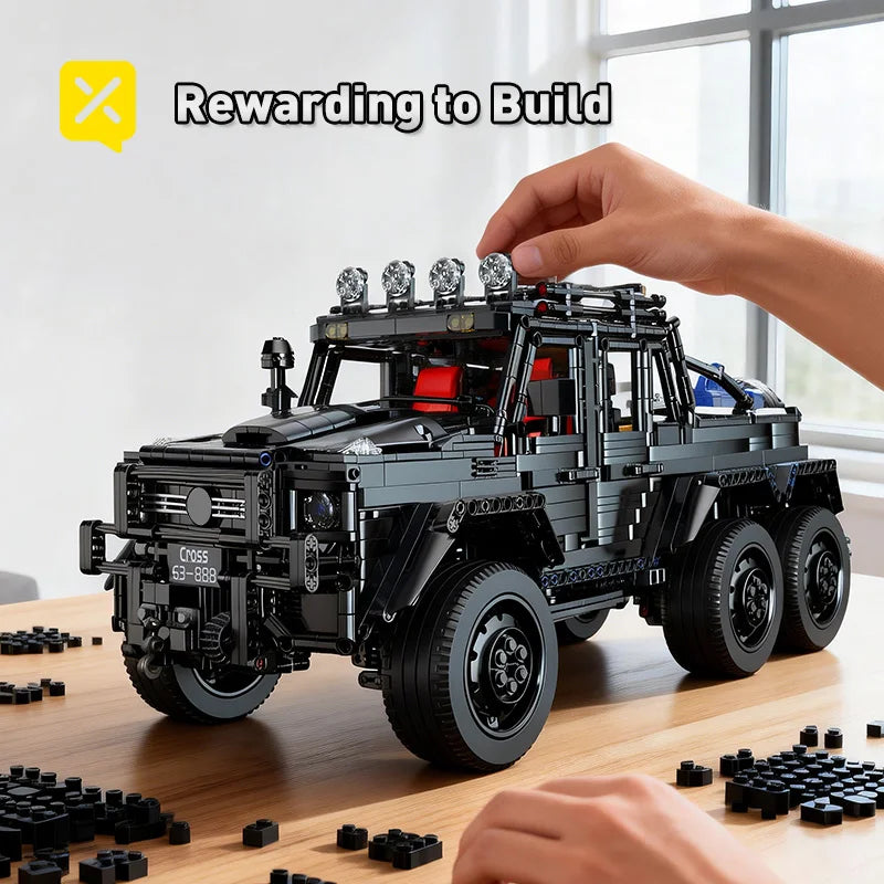 KAVOWORLD Off Road Truck Building Blocks With Suspension Gearbox