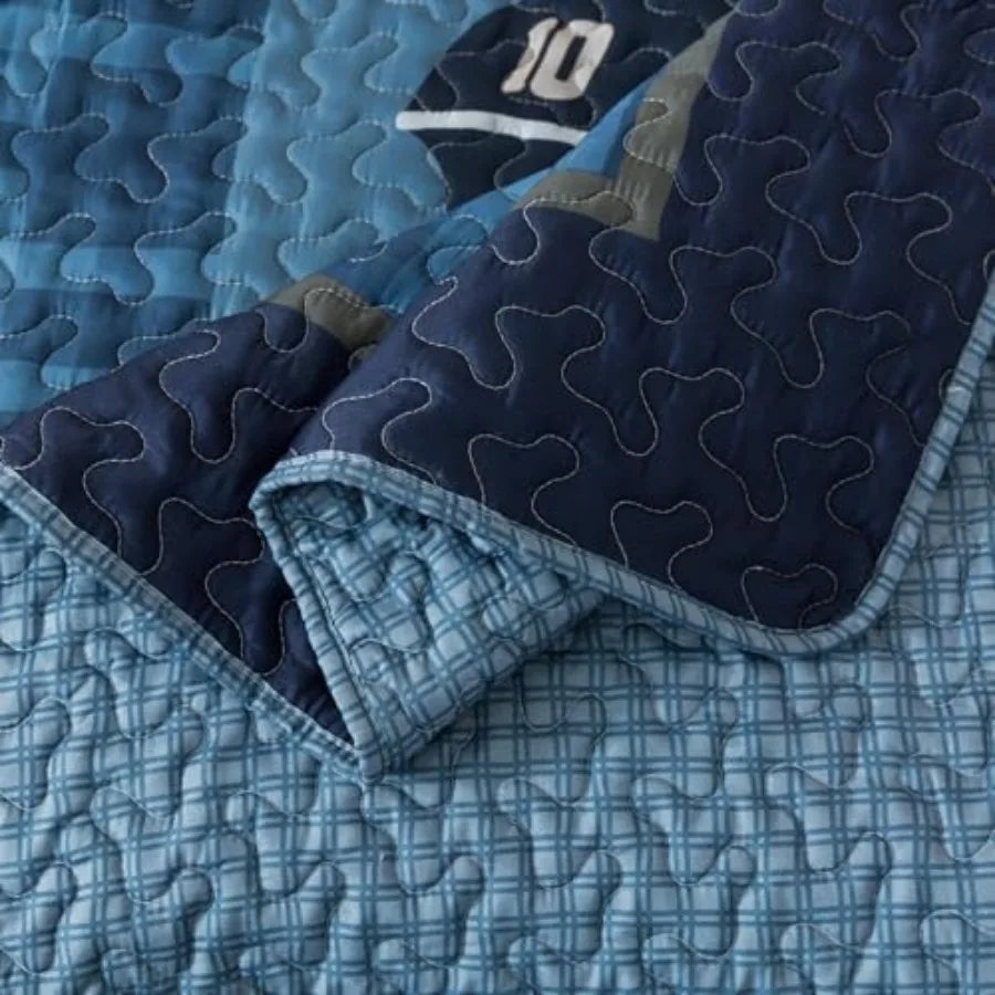 Sports Quilt Set And Shams For Boys
