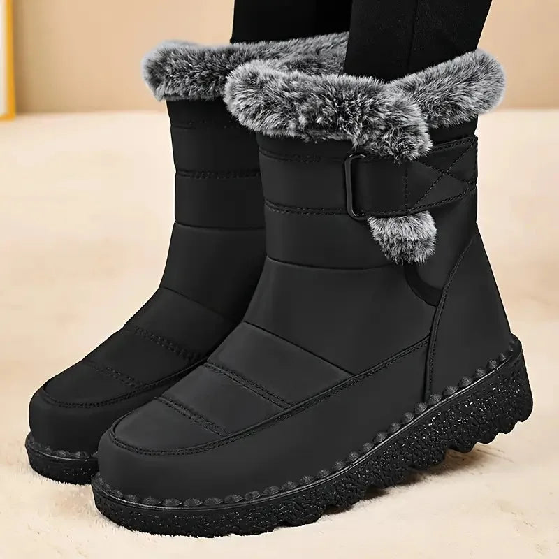 Womens Winter Snow Boots Faux Fur Ankle Boots