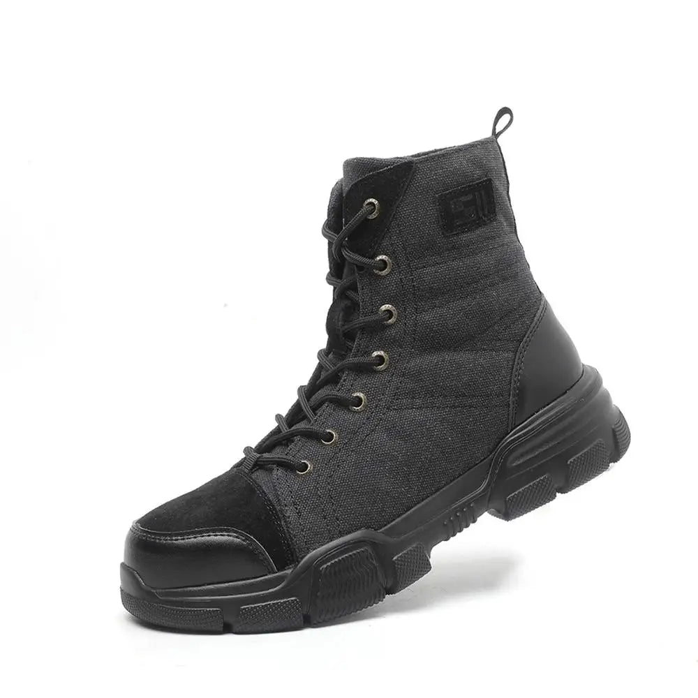 SUADEX Steel Toe Boots for Men Work Safety Shoes Desert