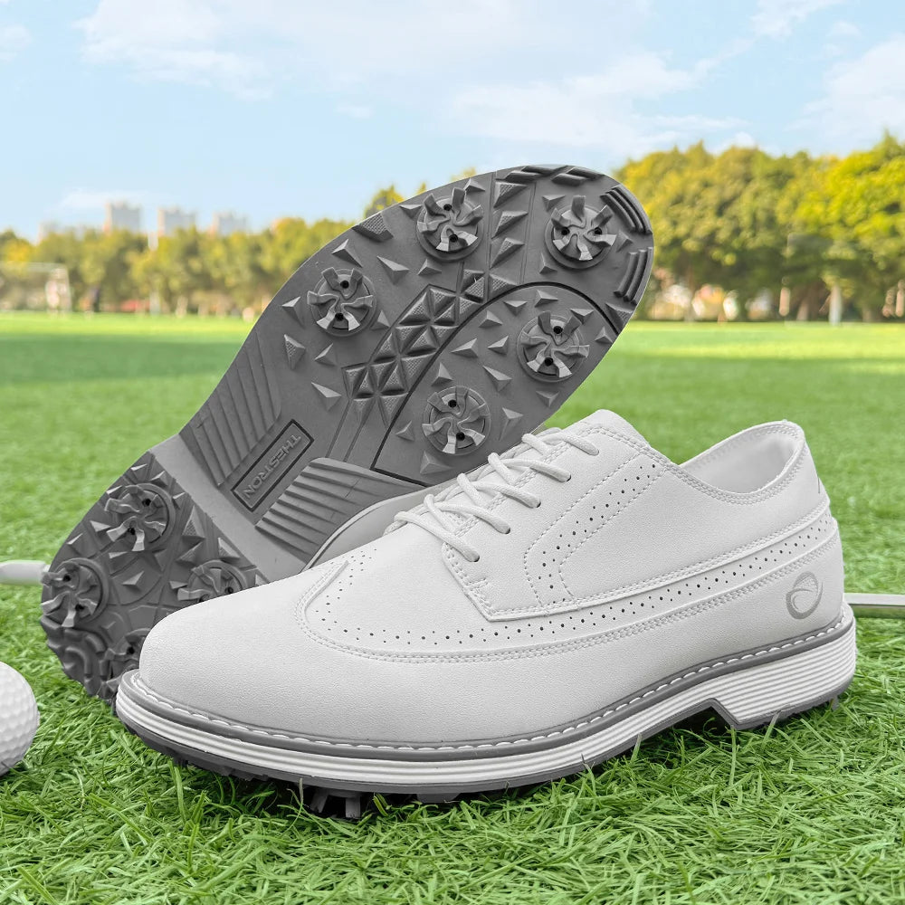 Lenox Golf Shoes Spikes for Men Walking Footwear Comfort