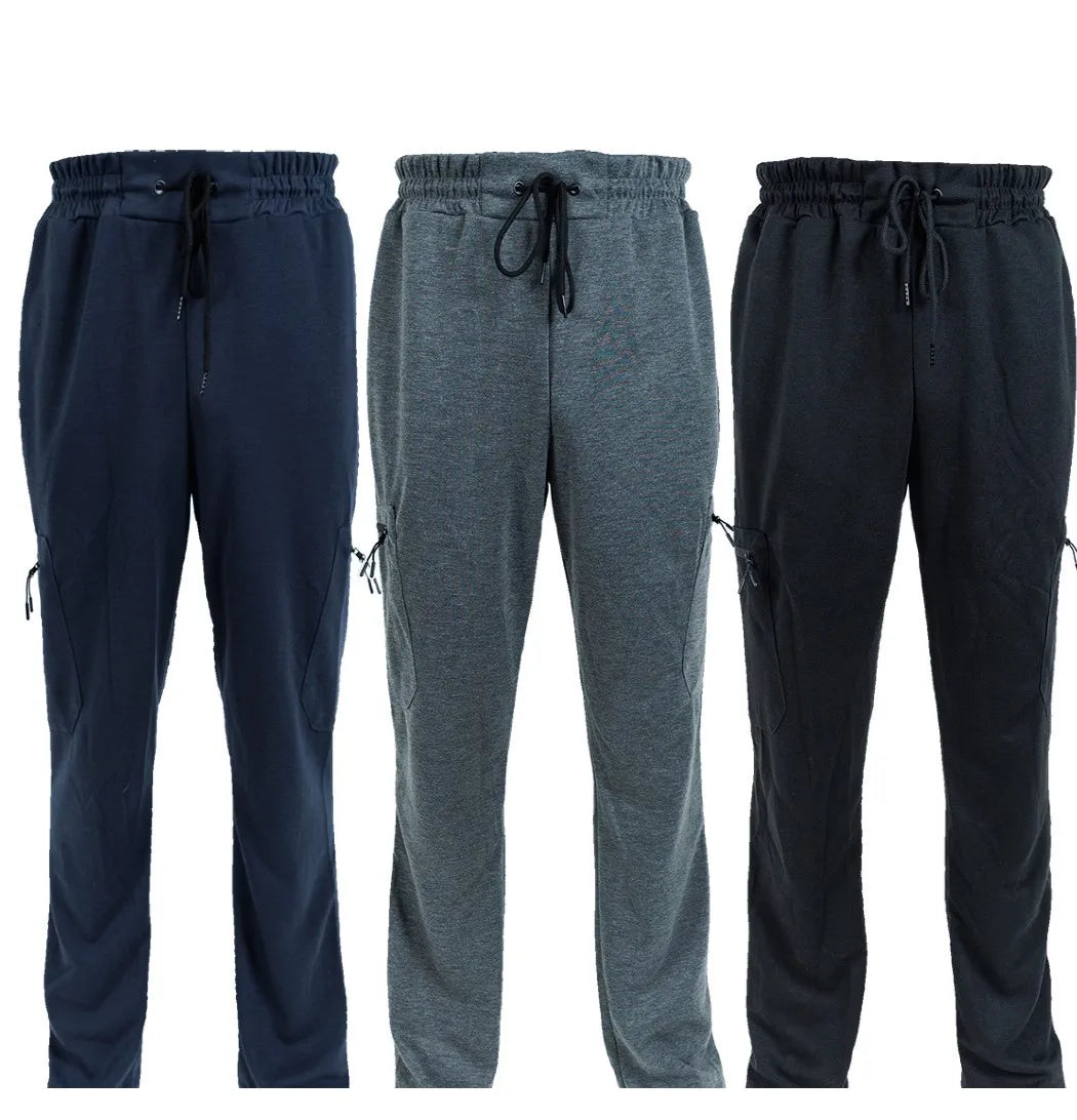 CN Zhejiang 3 Pack Men's Fleece Lined Slim Fit Jogger