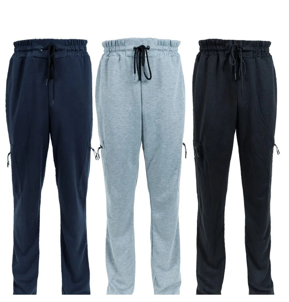 CN Zhejiang 3 Pack Men's Fleece Lined Slim Fit Jogger