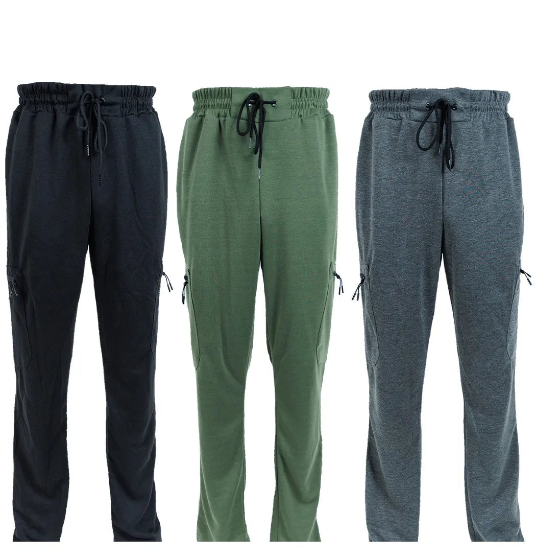 CN Zhejiang 3 Pack Men's Fleece Lined Slim Fit Jogger