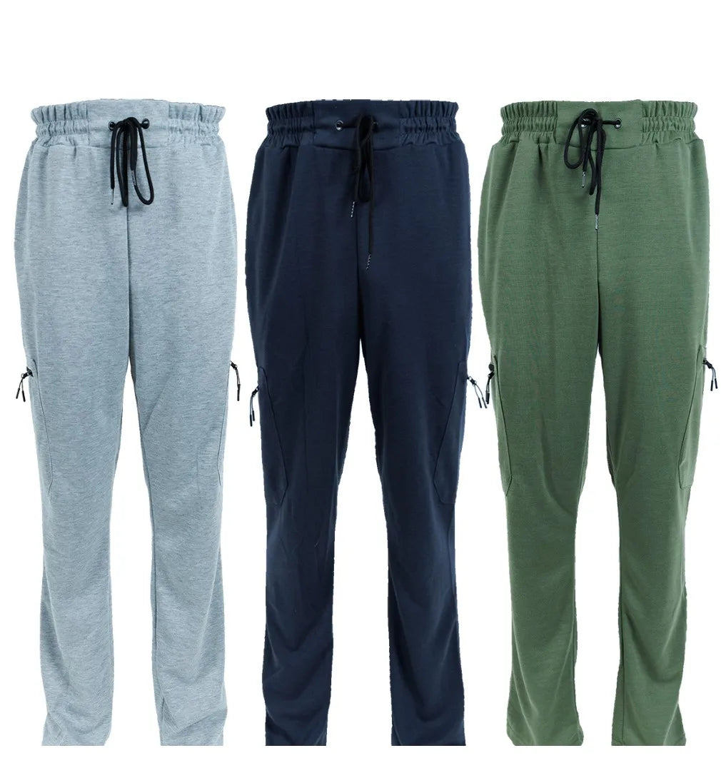 CN Zhejiang 3 Pack Men's Fleece Lined Slim Fit Jogger