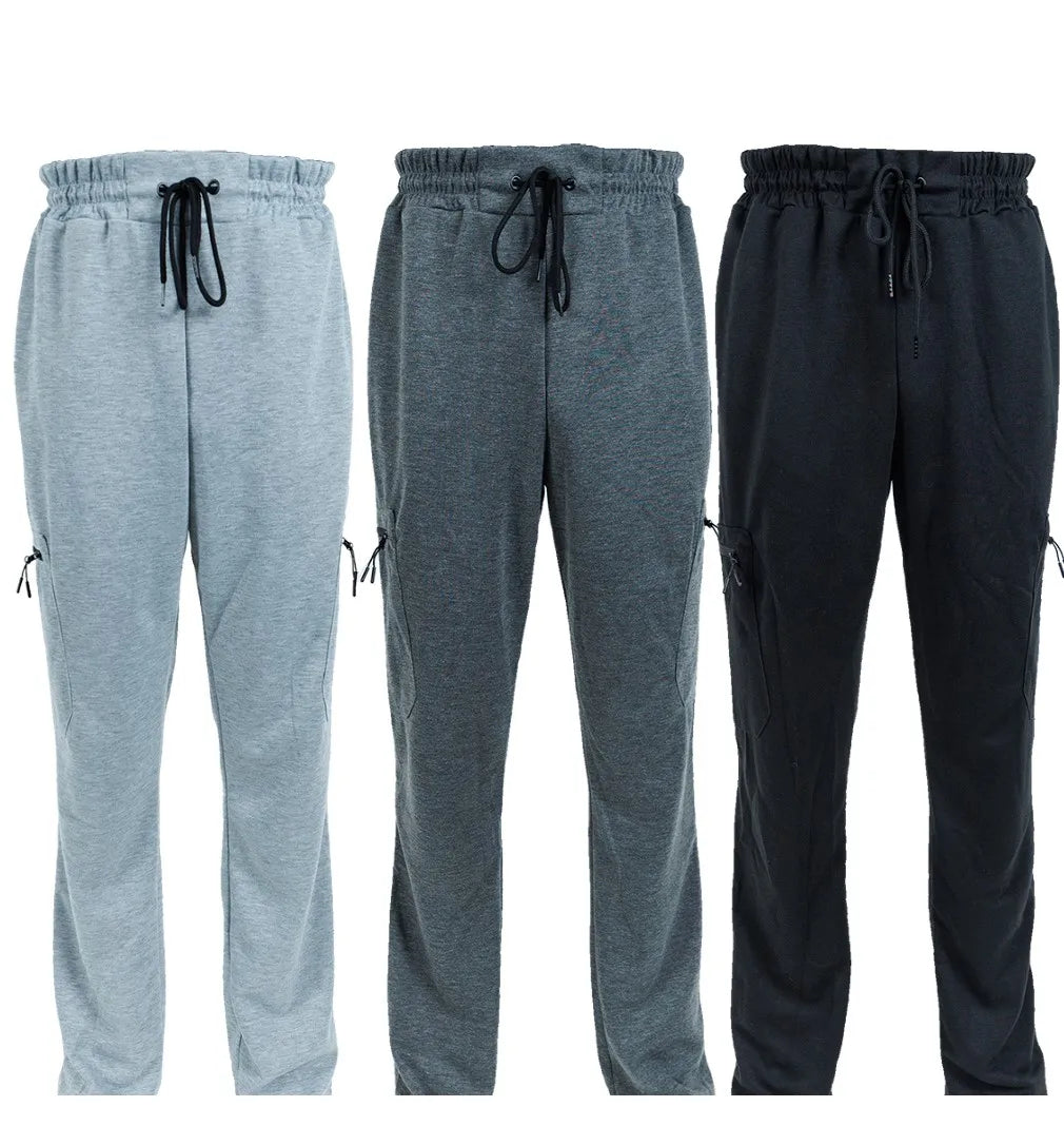 CN Zhejiang 3 Pack Men's Fleece Lined Slim Fit Jogger