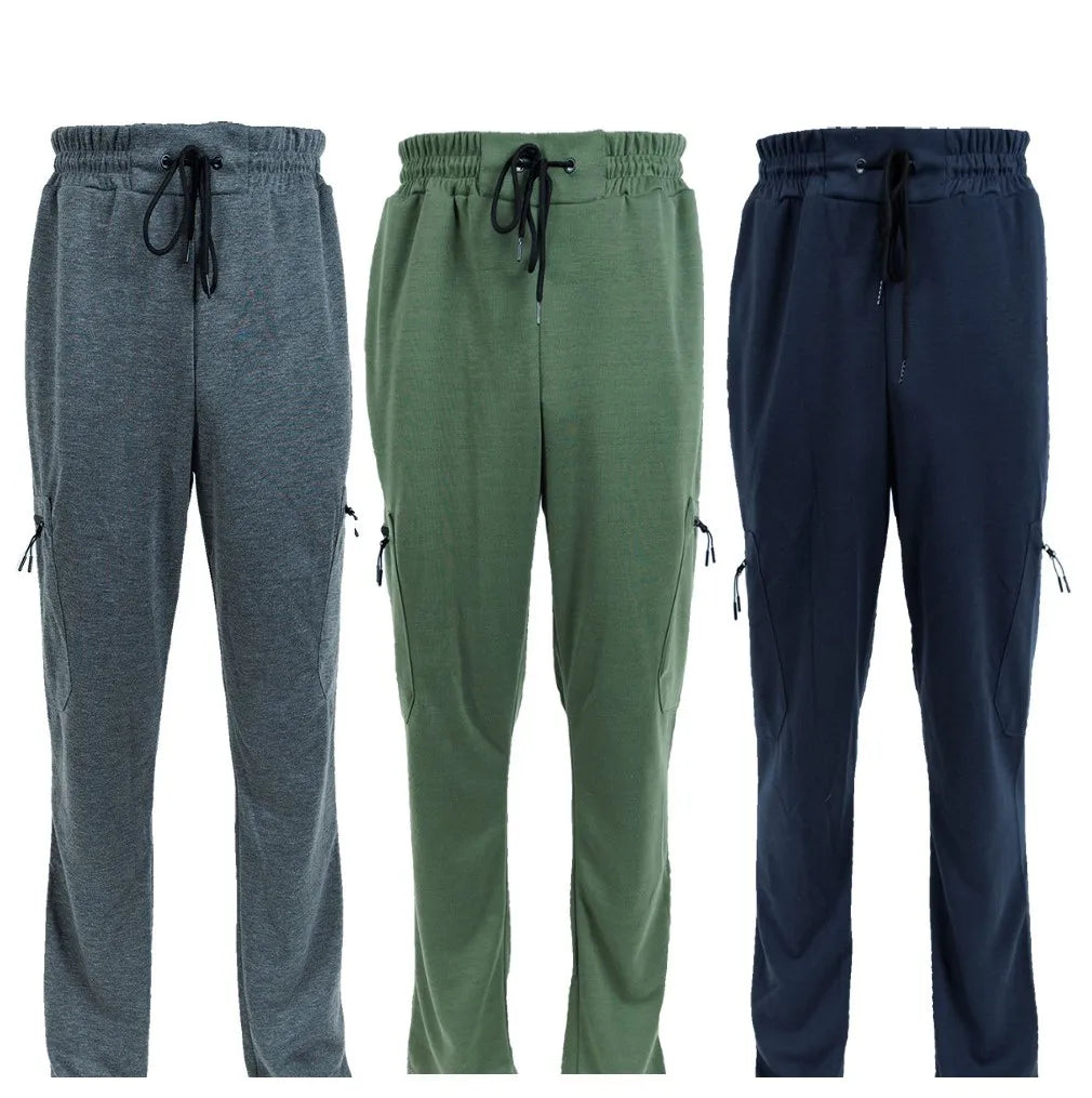 CN Zhejiang 3 Pack Men's Fleece Lined Slim Fit Jogger