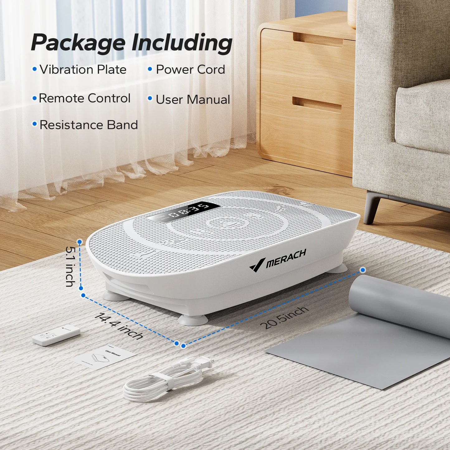 Merach Whole Body Vibration Plate Exercise Machine