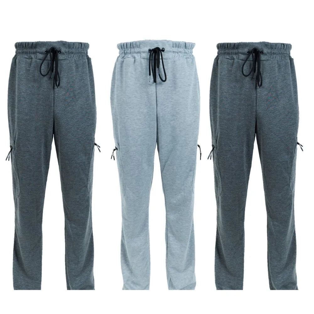 CN Zhejiang 3 Pack Men's Fleece Lined Slim Fit Jogger