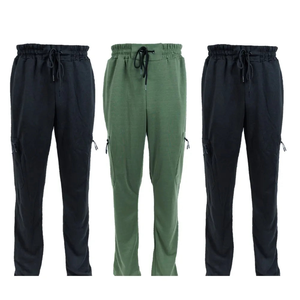 CN Zhejiang 3 Pack Men's Fleece Lined Slim Fit Jogger