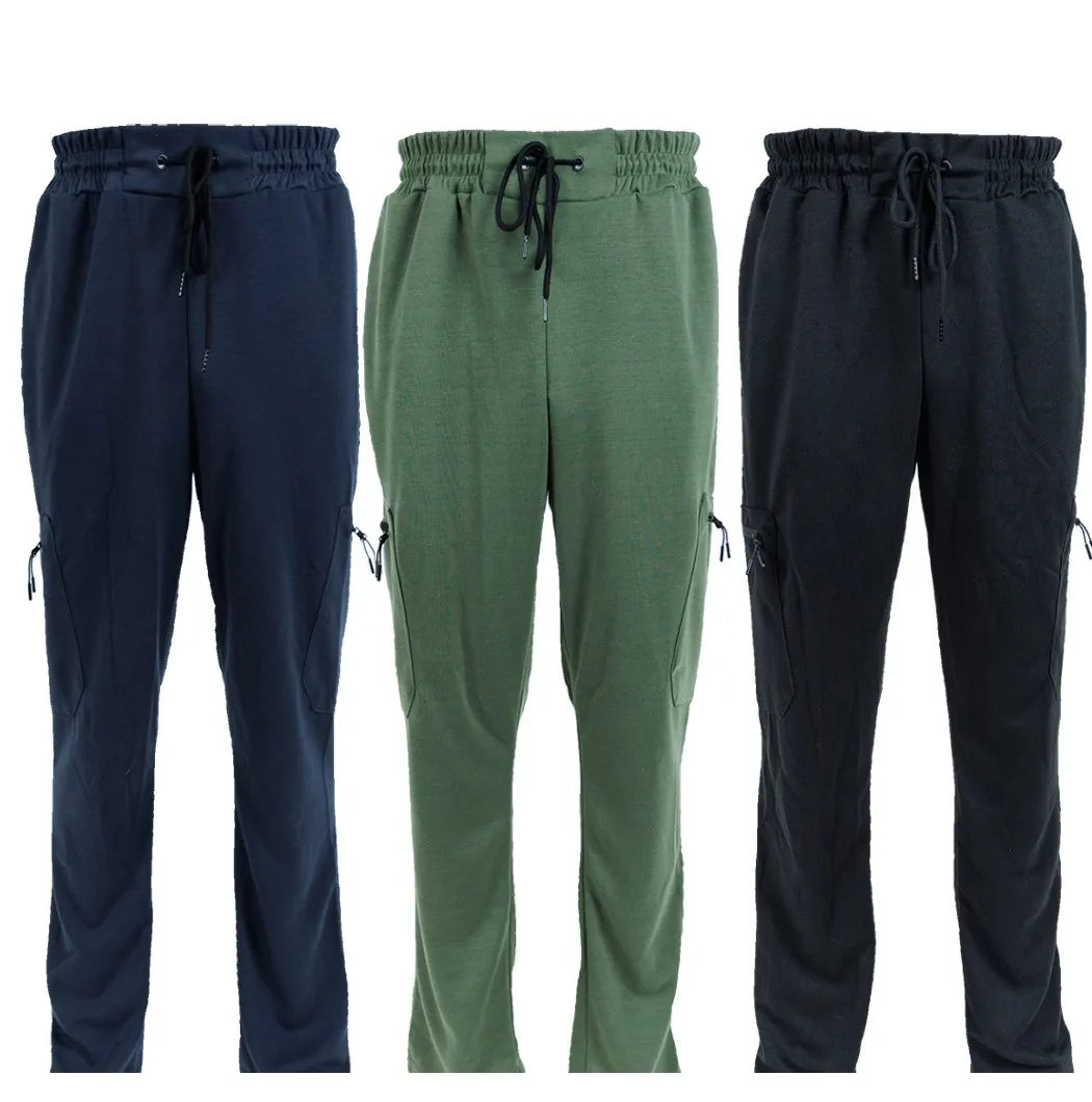 CN Zhejiang 3 Pack Men's Fleece Lined Slim Fit Jogger