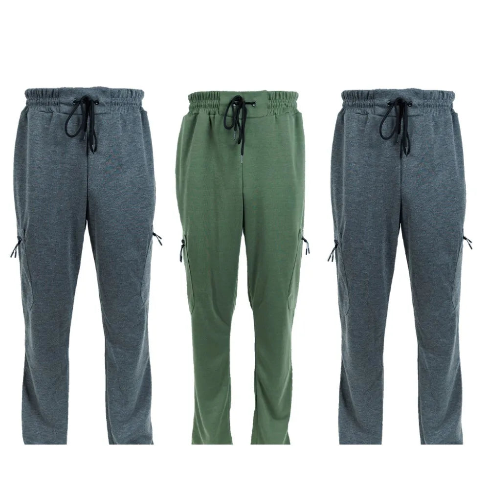 CN Zhejiang 3 Pack Men's Fleece Lined Slim Fit Jogger