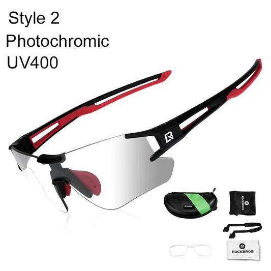 ROCKBROS Photochromic Cycling Sunglasses UV400 for Outdoor Sports