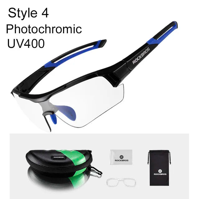 ROCKBROS Photochromic Cycling Sunglasses UV400 for Outdoor Sports