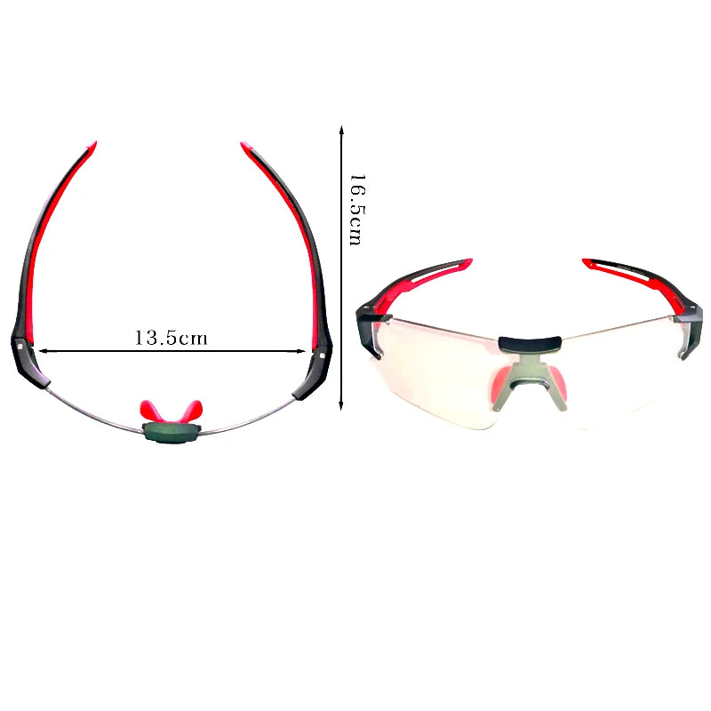 ROCKBROS Photochromic Cycling Sunglasses UV400 for Outdoor Sports