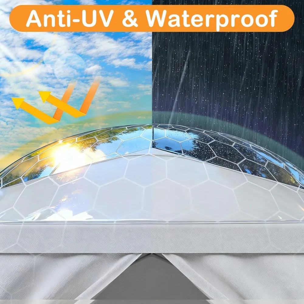 10'x30' Outdoor Party Tent Heavy Duty Large Backyard Canopy Tent Cater Party Favor Supplies Patio Gazebo for Outdoor Events