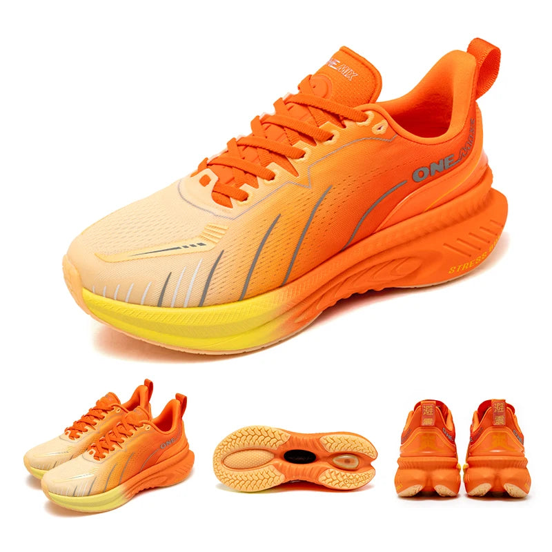 Onemix Men Carbon Plate Running Shoes Breathable Athletic Training Sneakers