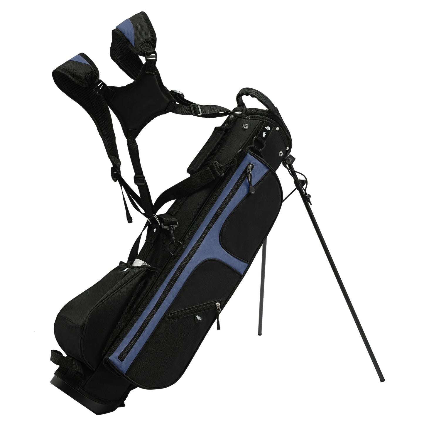 Bymaocar Nylon Portable Golf Stand Bag With 3 Dividers