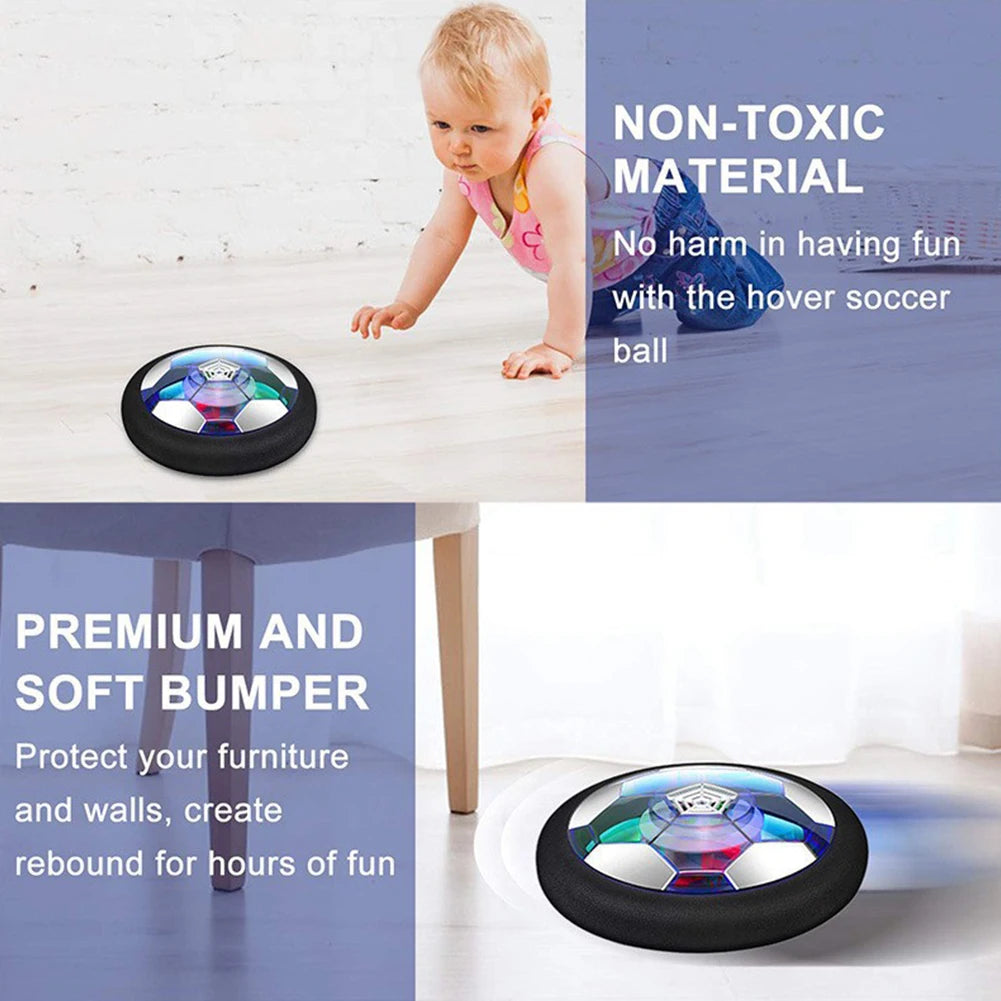Air Power Hover Ball With LED Light And Foam Bumper Indoor Outdoor Soccer Ball