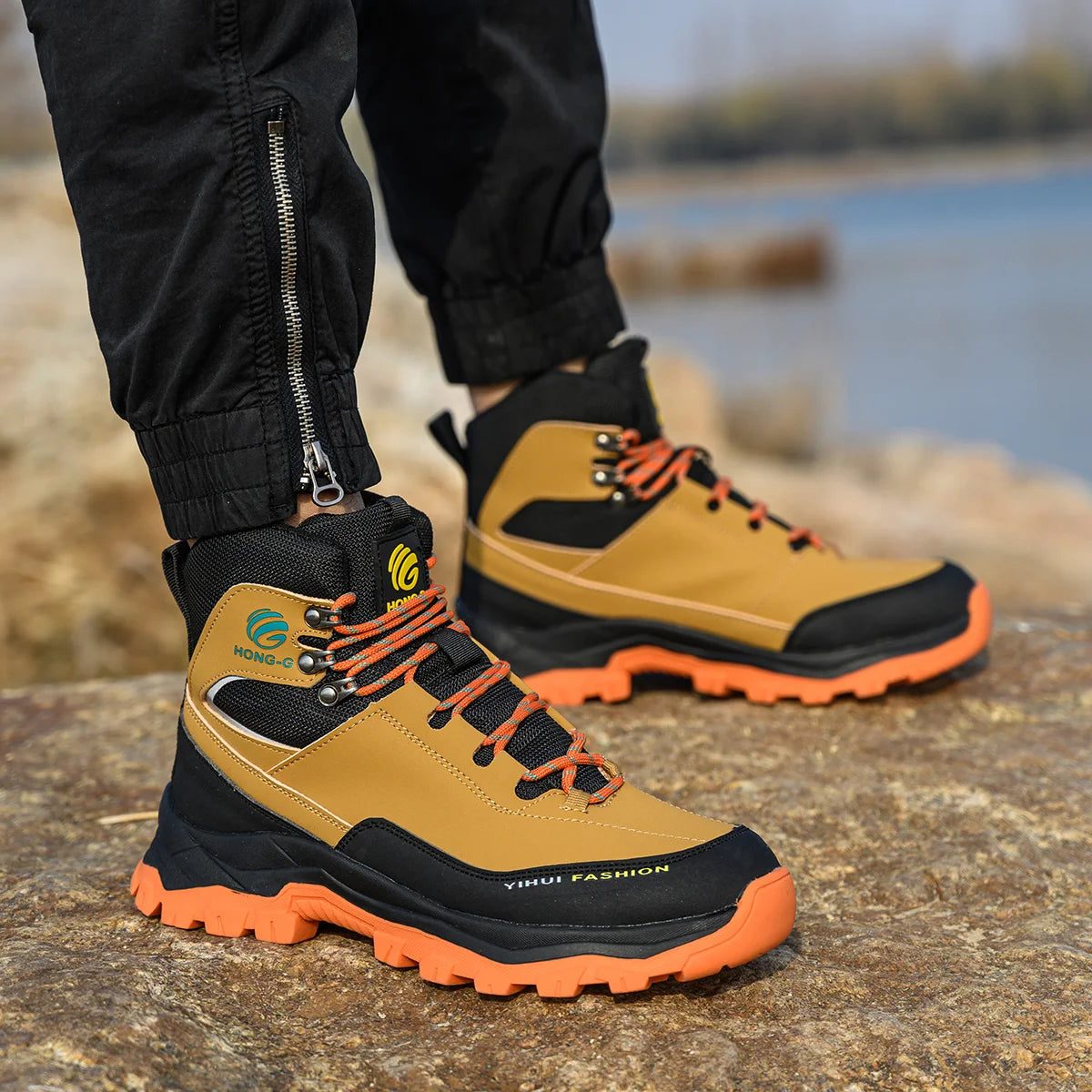 Veigar Mens Protective Work Shoes AntiPuncture Steel Toe Boots