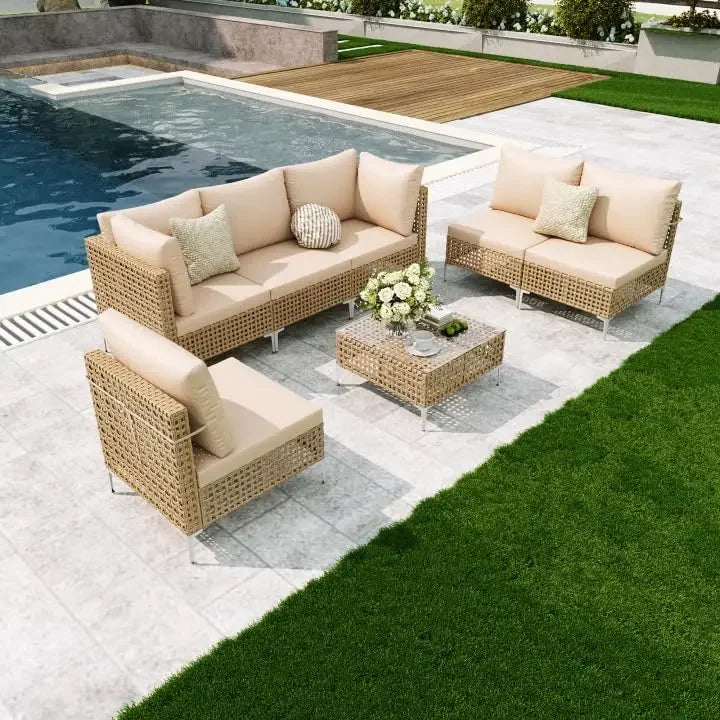 Chengwei Outdoor Conversation Set Rattan Sofa Patio Furniture