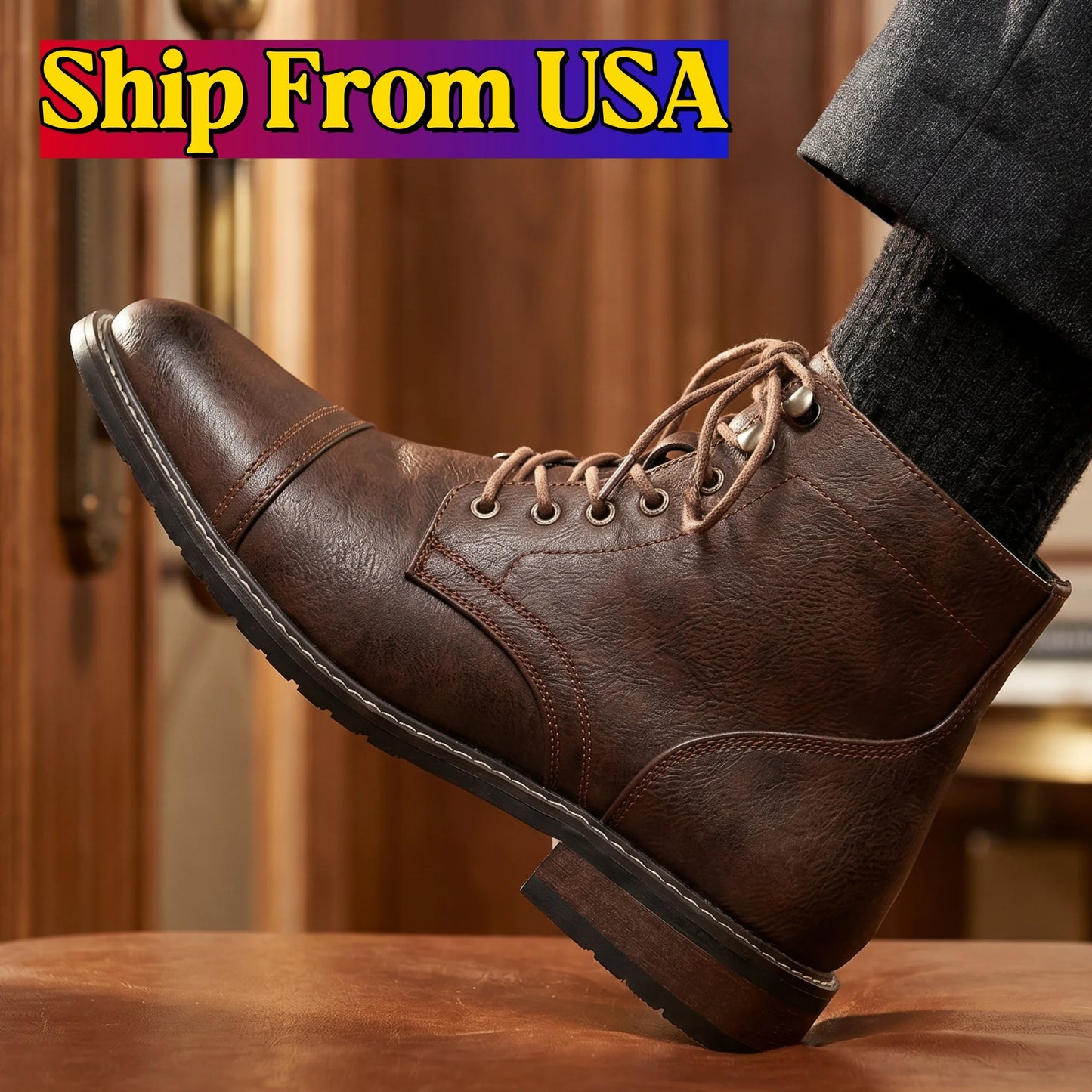 Size 8~13 Classical Men Boots Fashion Comfortable Ankle Boots For Men
