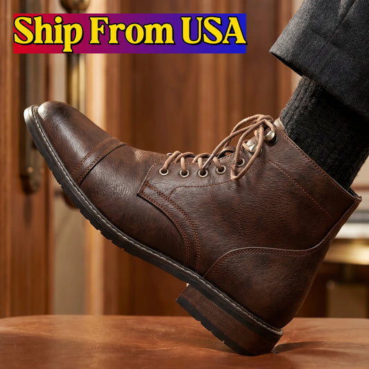 Size 8~13 Classical Men Boots Fashion Comfortable Ankle Boots For Men