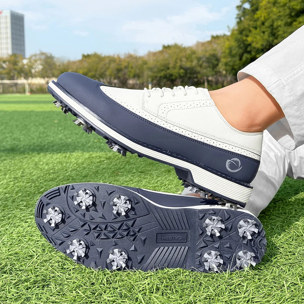 Lenox Golf Shoes Spikes for Men Walking Footwear Comfort