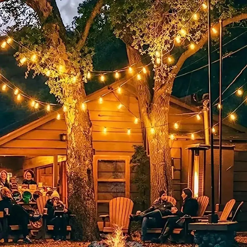 MIMIRG Outdoor LED String Lights For Patio With 60 Bulbs