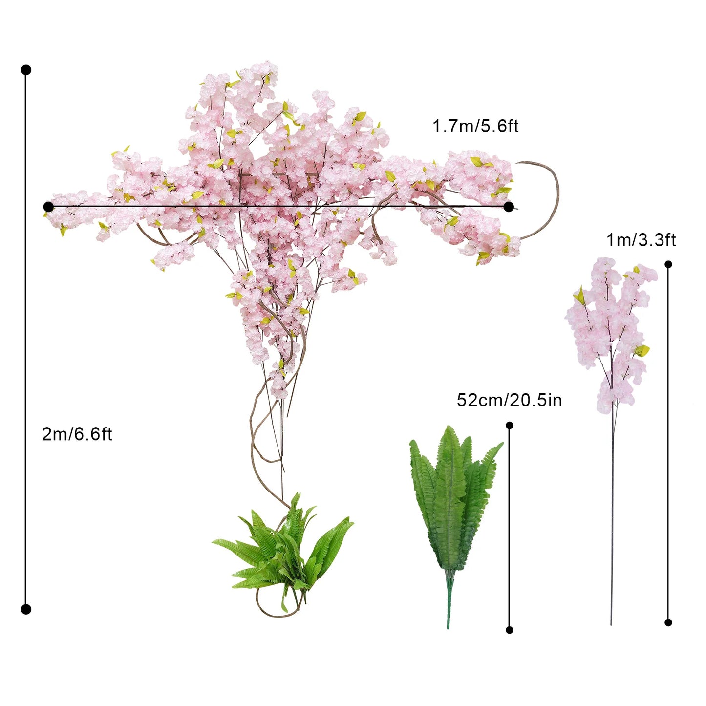 SichuanFlower Artificial Cherry Blossom Tree Arch Decor