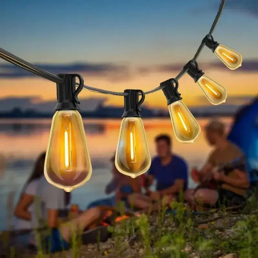 MIMIRG Outdoor LED String Lights For Patio With 60 Bulbs
