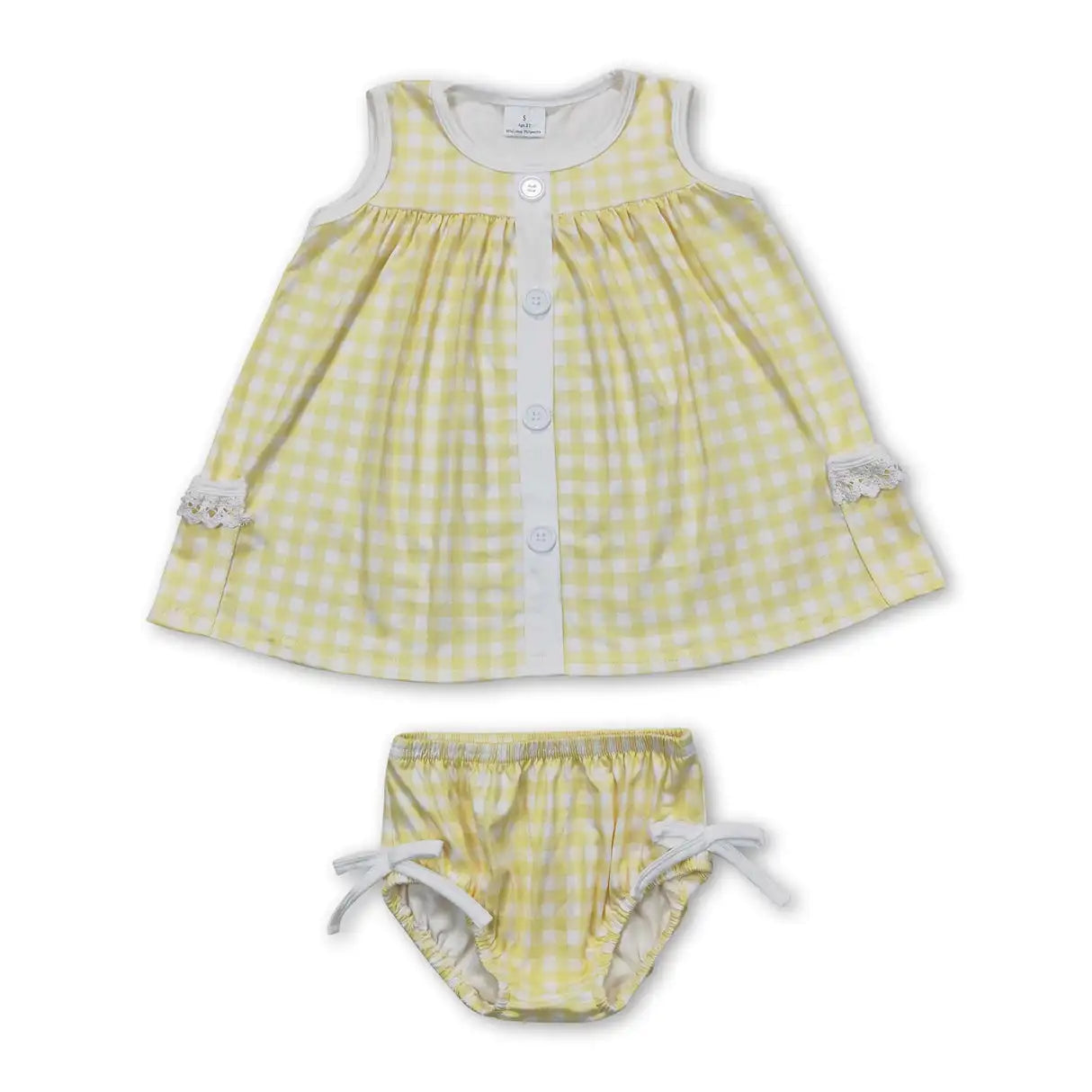 Sibling Baby Girls Flowers Tunic Top Bummies Outfits Sets