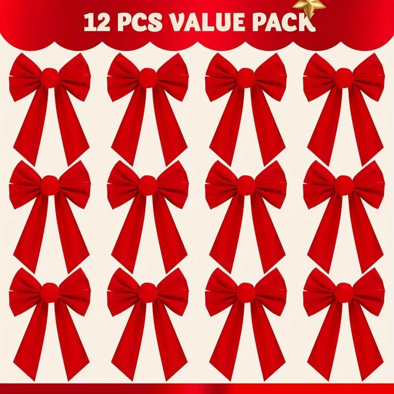 Joyfy Premium Christmas Decorative Bows For Holiday Home Decor