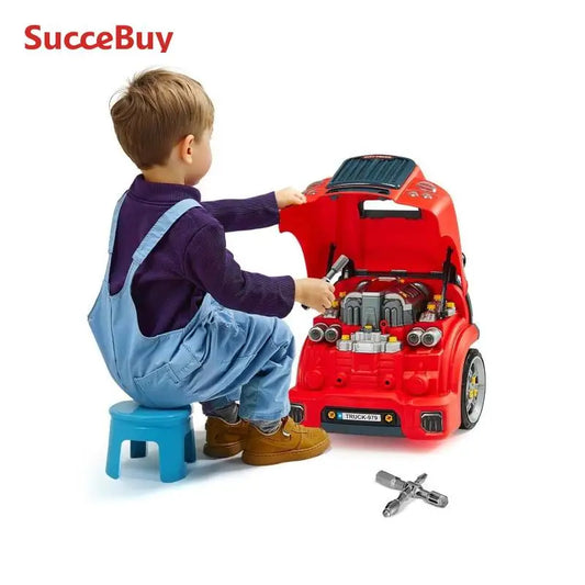 SucceBuy Kids Mechanic Car Repair Workshop Set With Removable Parts
