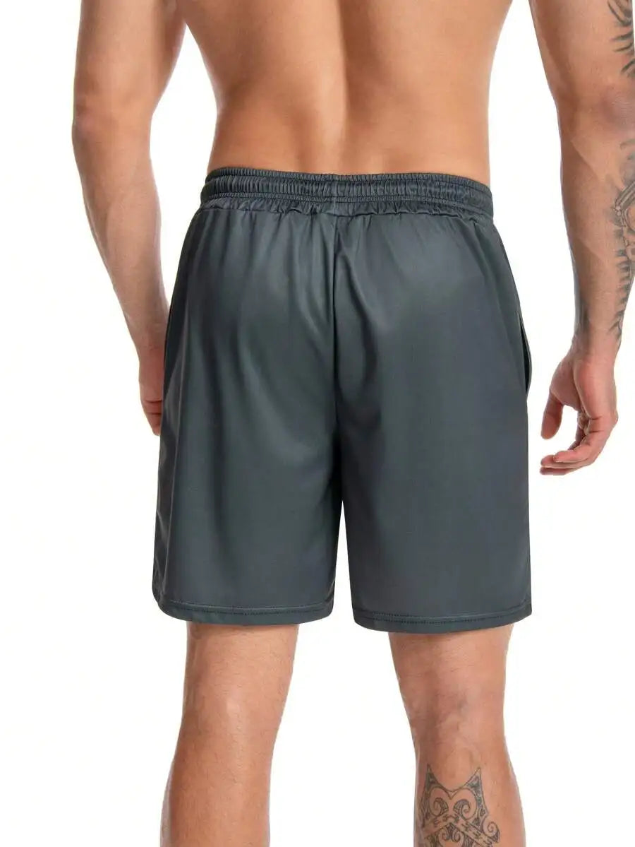 Mens Quick Dry Swim Trunks With Pockets Compression Stretch Board Shorts Breathable Fit