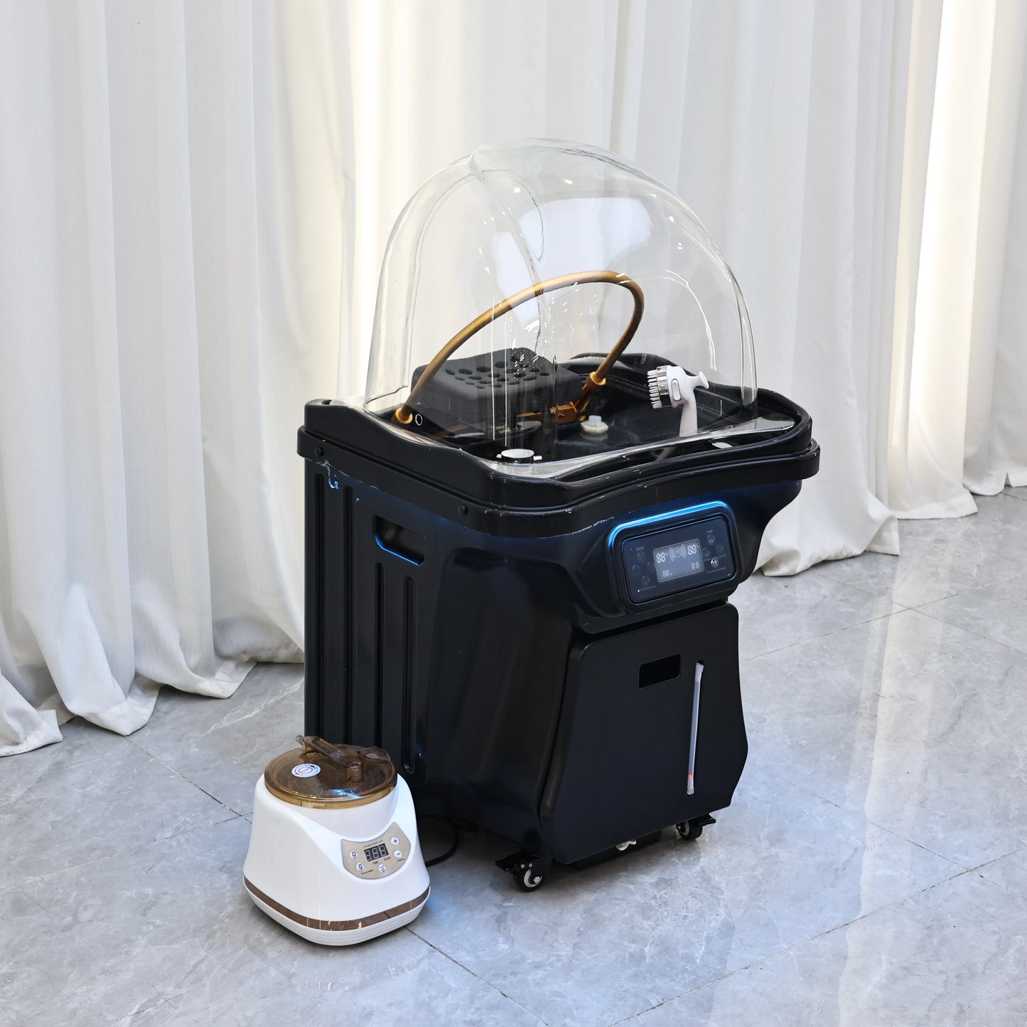2026 Convenient Mobility Head SPA Shampoo Basin with 60L Water Storage Tank and 30L Waste Water Tank, Free Shipment from the USA