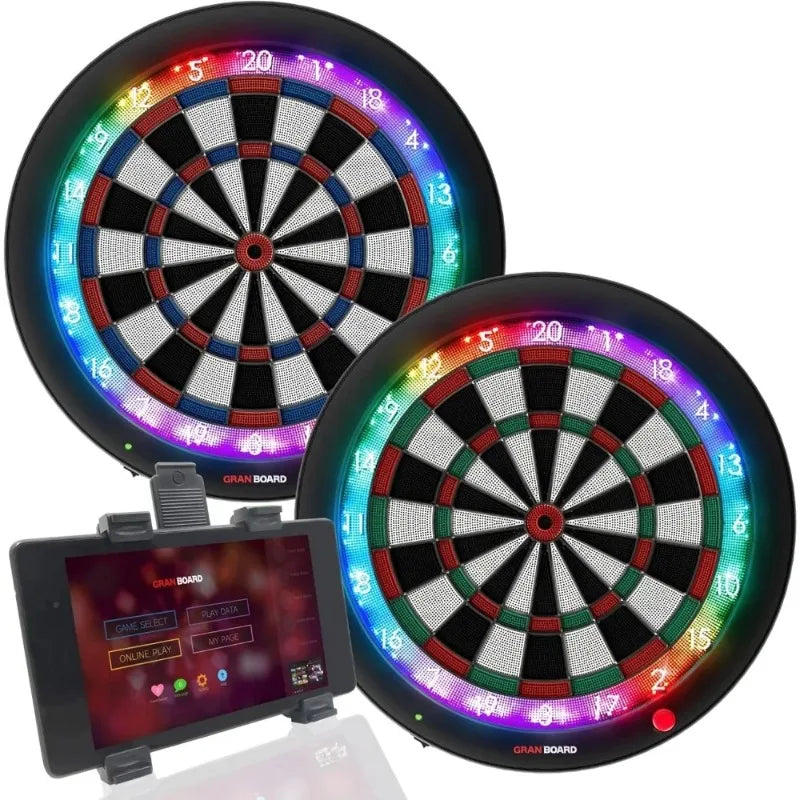 Discount Innovative design   3S White Edition LED Bluetooth Dartboard,22.5"W x 22.5"H,Easy to use   Free shipping,Hot Sale.