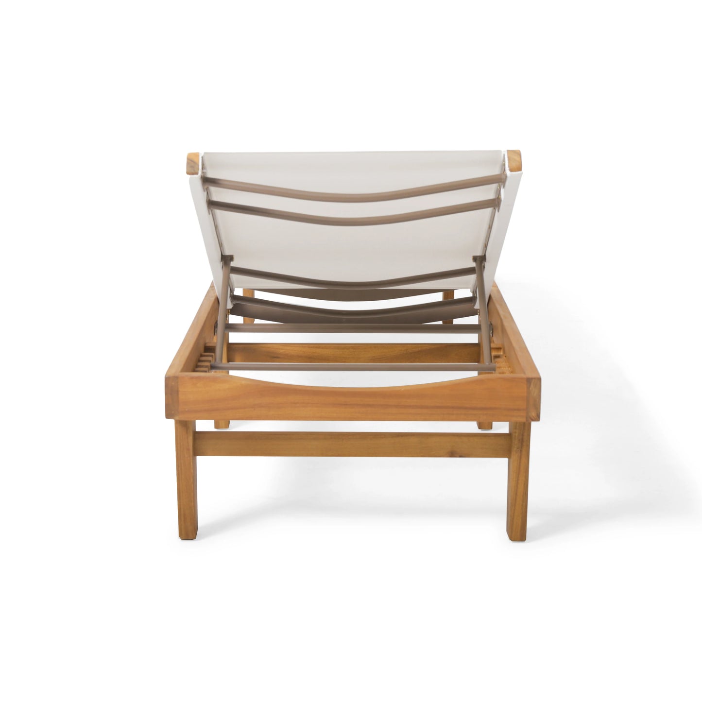 HobbyLane Outdoor Flat Chaise Lounge Chair With Adjustable Backrest
