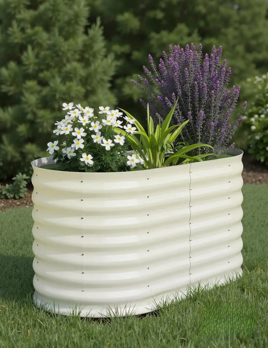 TWISTER.CK Galvanized Raised Garden Bed Kit