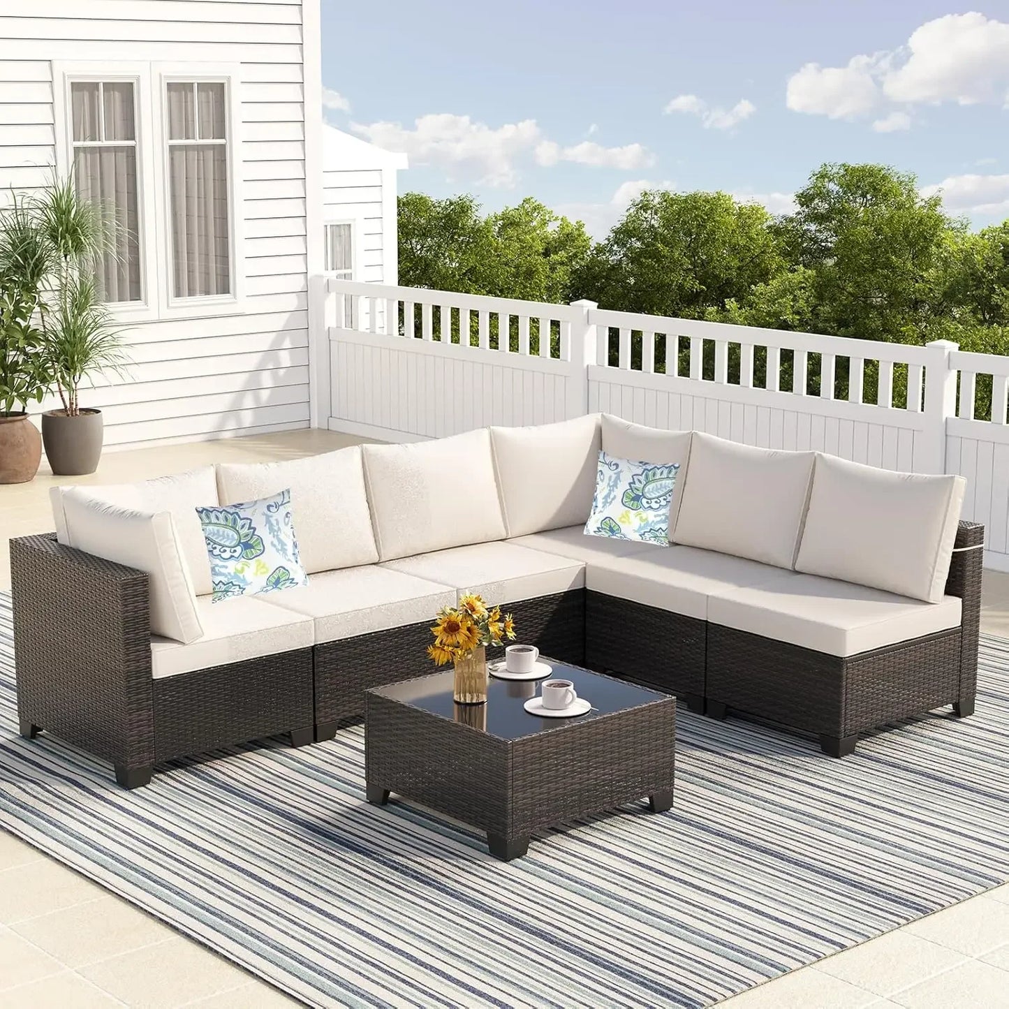 Chengwei Outdoor Conversation Set Rattan Sofa Patio Furniture