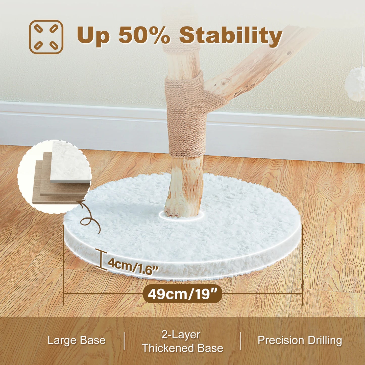 PAWZ Road Flower Cat Tree Indoor Cat Tower With Perches