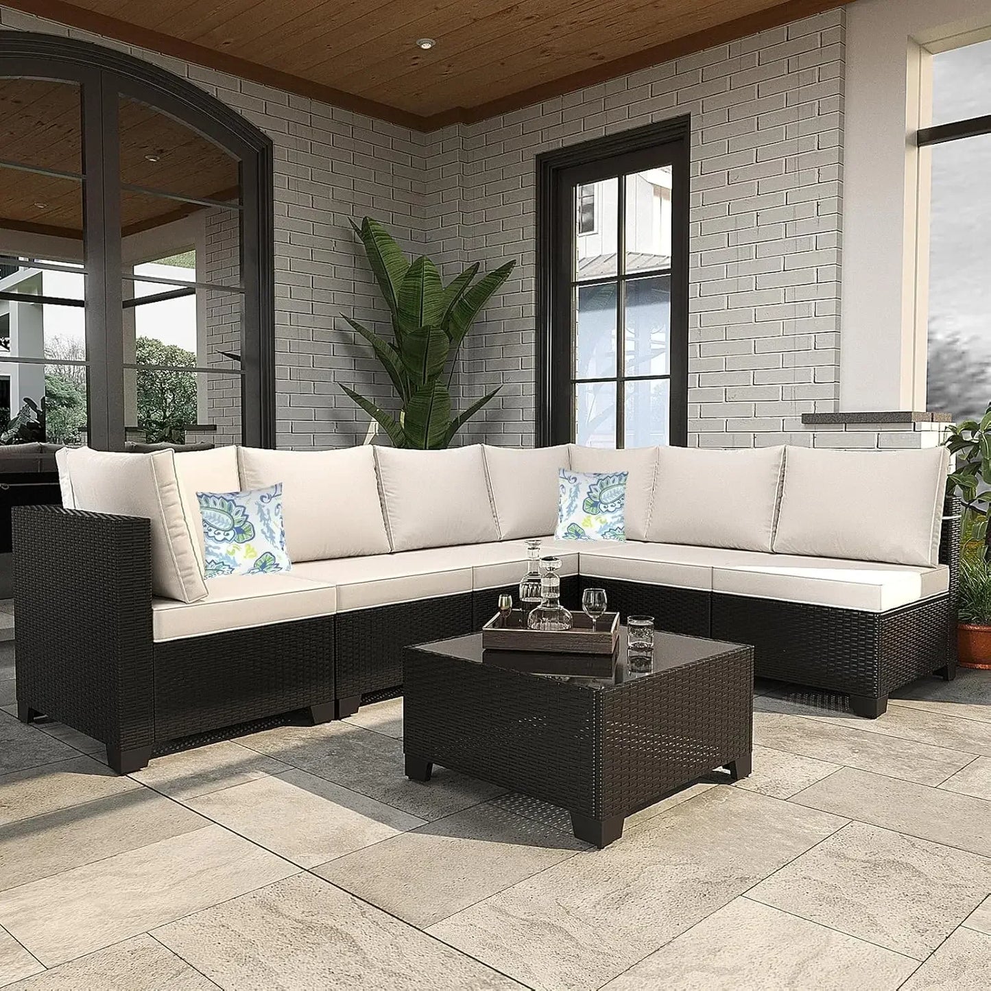 Chengwei Outdoor Conversation Set Rattan Sofa Patio Furniture