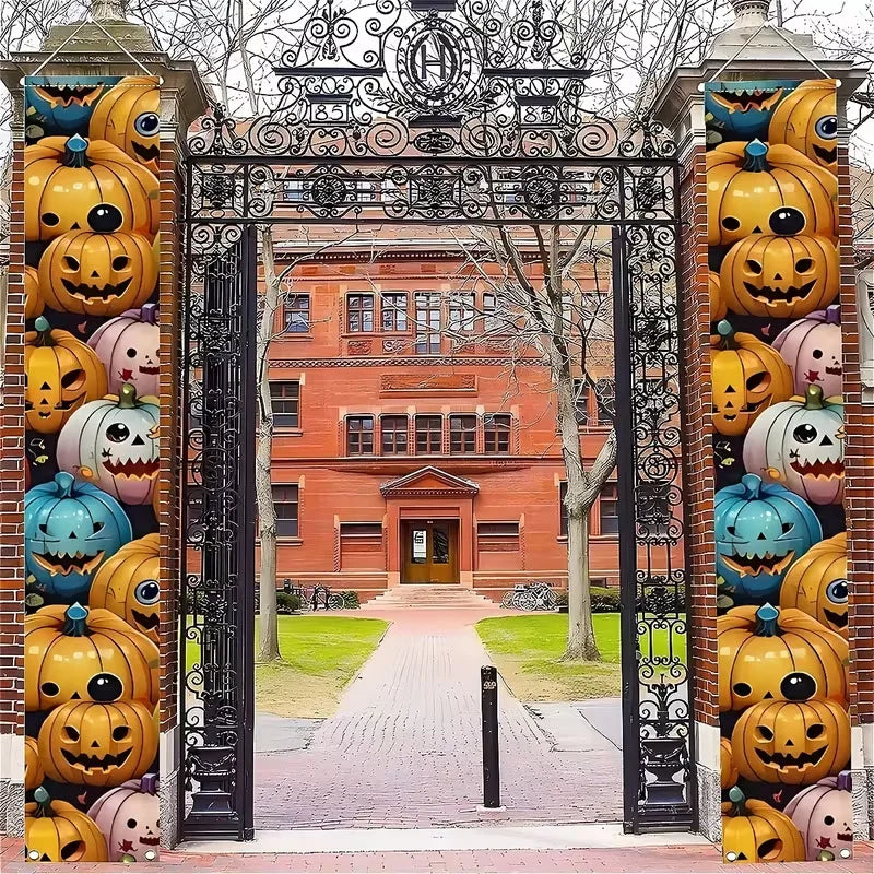 New Halloween Couplets, Ghost Festival Banners, Outdoor Courtyard Festive Event Party Atmosphere Background Decorations