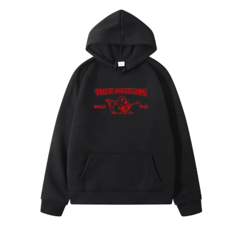 True Religion Letter Print Hoodie