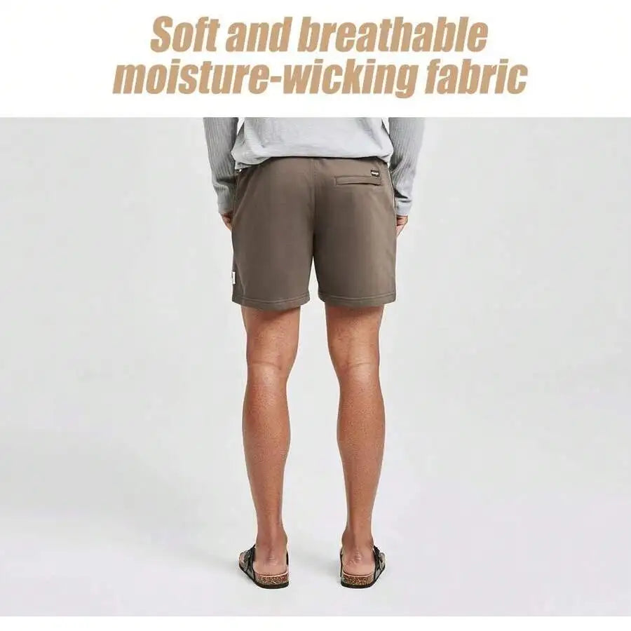 Mens Athletic Gym Shorts Elastic Waist Casual Jogger Workout Pants With Pockets